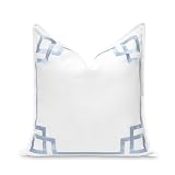 Hofdeco Premium Coastal Patio Indoor Outdoor Throw Pillow Cover Only, 20'x20' Water...