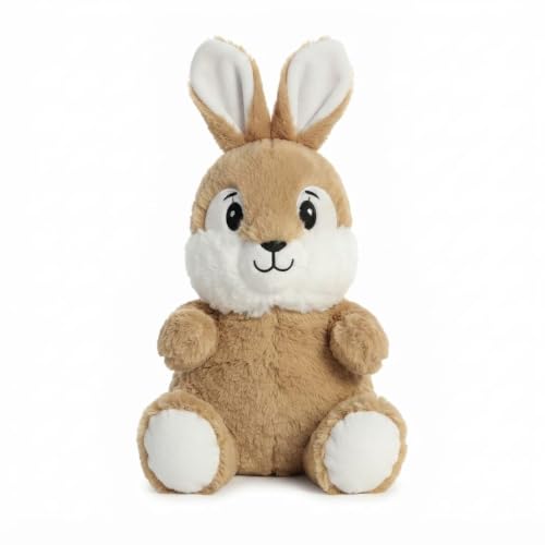 Image of Bunny Rabbit Soft Toy 30 CM | Ultra Soft Plush Stuffed Animal for Kids, Boys & Girls | Cute Bunny Teddy for Baby | Cuddly Plush Toy | Birthday Gift | Nursery Room Decor | Brown & White