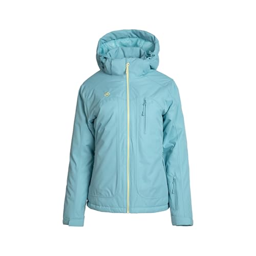 Izas Naluns Chaqueta de Mujer para Invierno con Membrana Resistente al Viento y Lluvia. Abrigo Acolchado de Fibras con Cremallera y Bolsillos. Anorak Transpirable para Frío y Nieve. Talla S