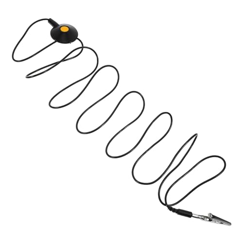 VILLFUL ESD Cable ESD Ground Cable Grounding Receptacle ESD Sucker Black