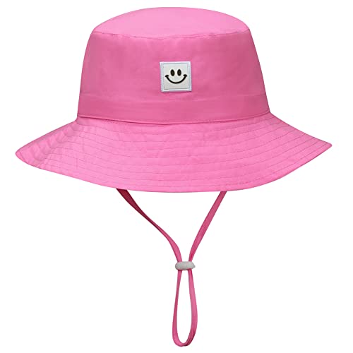 Image of MaxNova Baby Sun Hat Smile Face UPF 50+ Toddler Bucket Hat for Boys Girls 0-7 Years