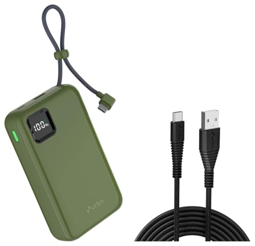 Image of URBN 20,000mAh Ultra Link Power Bank - Camo with USB to Type C Cable