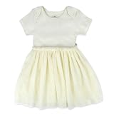 HonestBaby Multipack Short Romper Sets and Dresses 100% Organic Cotton for Infant Baby & Toddler, Girls, Ivory, 0-3 Months
