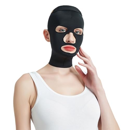 Masque compression visage pour liposuccion faciale et maintien du contour V-Line