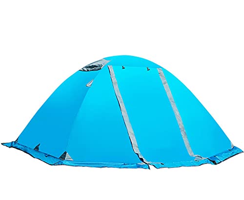 Tente de camping dôme bleu paon pour un montage rapide sans effort