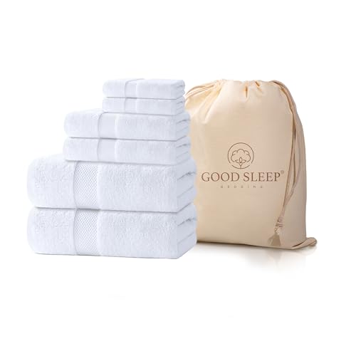 100% Cotton Bath Towel Set, Set of 6 Bath Towels,