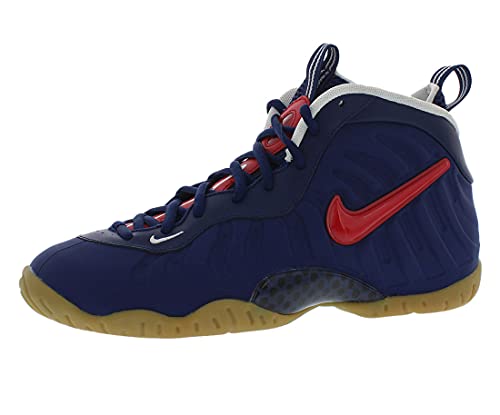 Nike Little Posite One Pro Boys Shoes Size 7, Color: Navy/Red/Gum