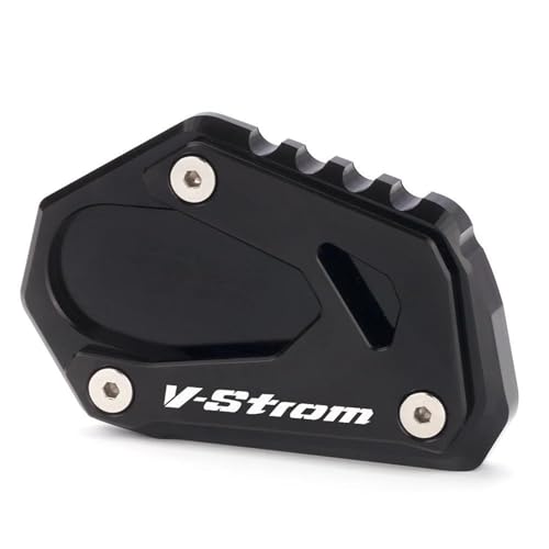 Extension béquille Suzuki V-Strom 1000 : finition CNC premium Nero