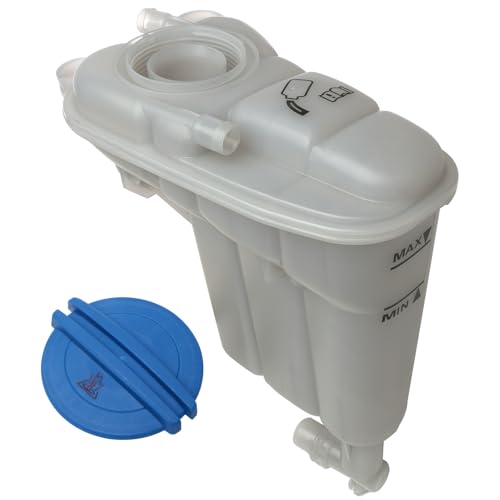 Engine Coolant Overflow Recovery Reservoir Tank with Cap and Sensor by AA Ignition - Compatible with Audi - 2011-2016 2.0L Q5, A4, A4 Quattro, A5, A5 Quattro, Allroad - Replaces 8K0121403Q, 8K0121403G