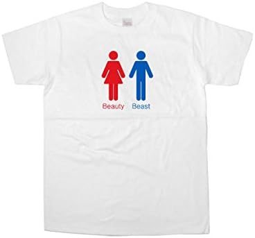 Amazon 幸服屋さん おもしろtシャツ 美女と野獣 トイレマーク 半袖 Os29 Tシャツ カットソー 通販