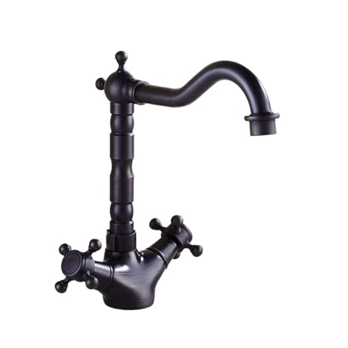 Robinet mitigeur cuisine vintage résistant pour évier double commande