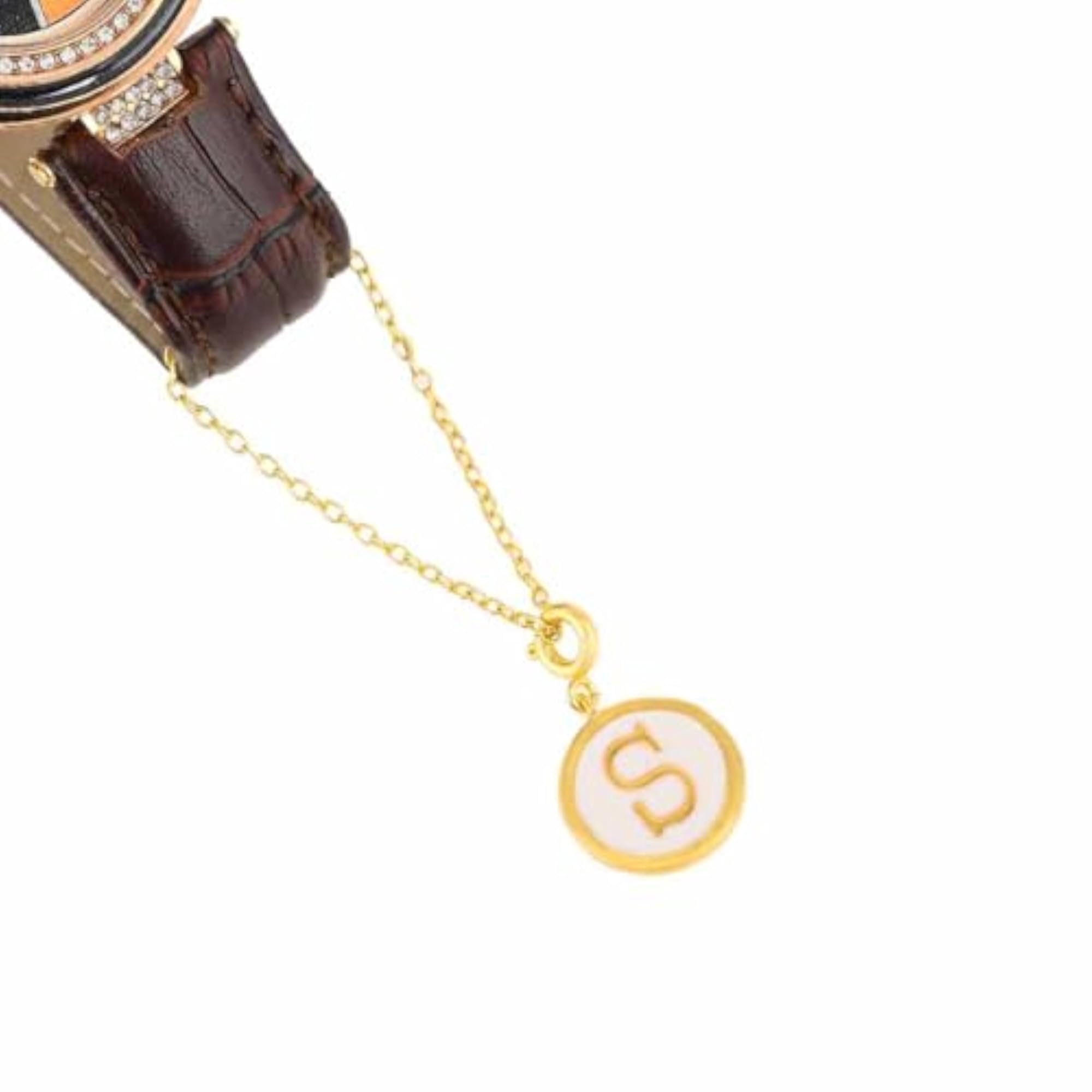 Alphabet S Enamel Charm, Personalised Gift