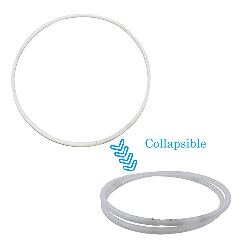 image for 36 inch LED Hoop, willway 28 Color Strobing and Changing Hoop Light Up