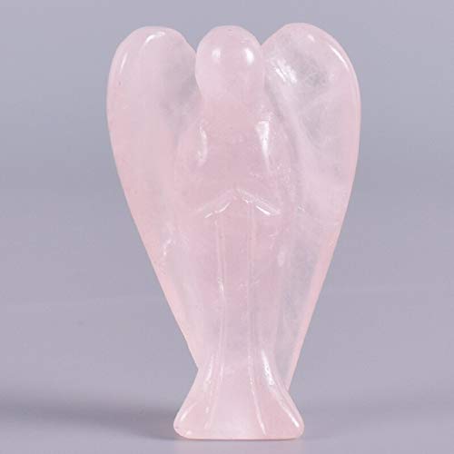 MKYXLN Angel Figurines Natual Stone And Crystal Mini Craft Statue