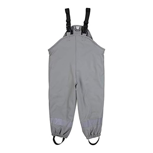 Sterntaler Unisex barn regnbyxor fodrade regnbyxor, LJUSGRÅ, 74 cm
