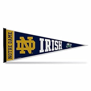 Rico Industries NCAA Notre Dame Fighting Irish – ND Exclusive 12″ x 30″ Felt Wall Décor Pennant – Great for Home/Bed Room/Man Cave Décor