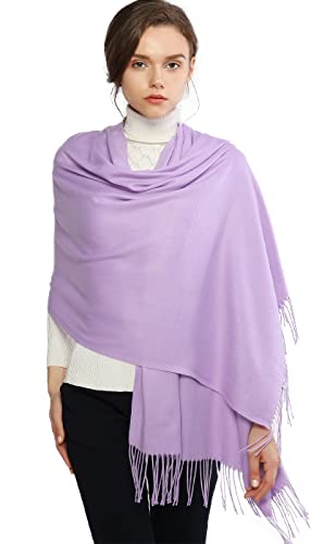 Image of RIIQIICHY Women's Fringe Shawl Wrap Pashmina Scarf for Wedding Evening