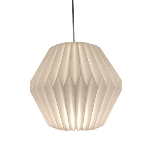 Origami Design Abat-jour en papier - Suspension pliante art décor, nordique créatif en papier, lanterne en papier, lanterne en papier, plafonniers, pour...