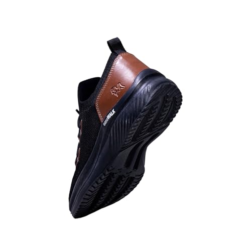Image of Neeman's Ease Walk Snug Sneakers for Men | Breathable Knit, Stretchable Fit & Cushioned Comfort for Everyday Walking