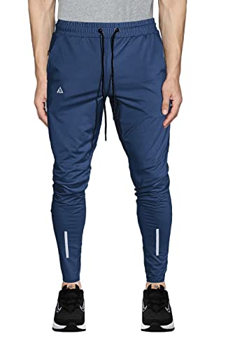 Image of AVOLT Dry Fit Track Pant for Men I Slim Fit Athleisure Running Gym Stretchable Track Pant (M, Airforce)
