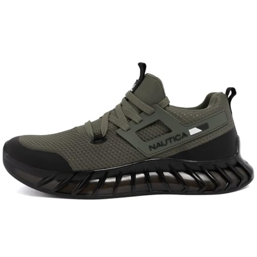 Image of Nautica Men's Casual Fashion Sneakers - Lightweight Lace-Up Athletic Walking Shoes for Gym & Tennis, Comfortable
