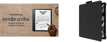 Kindle Scribe Bundle. Includes Kindle Scribe (32 GB), Premium Pen, and NuPro Bookcover in Black