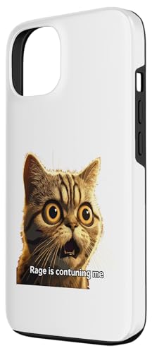 Coque pour iPhone 13 Rage Is Consuming Me Meme Cat Meme Curieusement Specific Memes Joke – vue 2