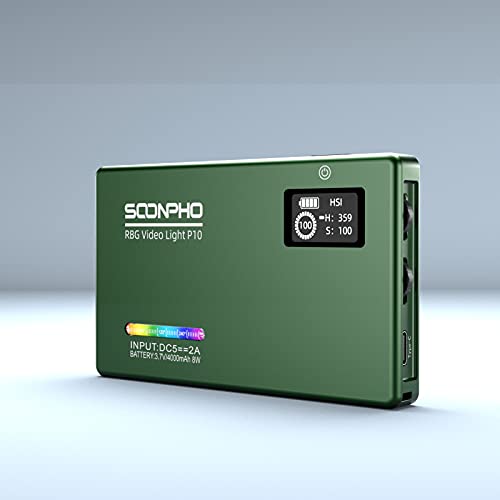 Panel LED RGB para Cámara, LED Vídeo RGB con 4000mAh Batería, 2500-8500K Luces Fotografia Portatiles para Videocámaras DSLR, CRI 97+, Luz LED Fotografía - imagen 8