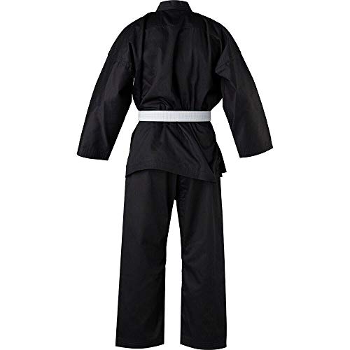 Chocho Track Karate Suit Gi Adult Student Aikido Martial Arts Free Belt Kids 110Cm To 200Cm (00/120Cm, Black) #TOP2