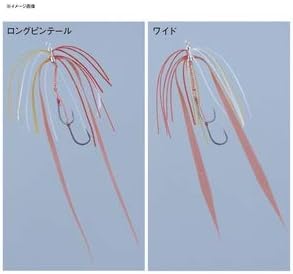 Gamakatsu OGN009 19203 Tairaba Cherry Blossom Skirt Unit, Bloody Bait #2 Long Pintails, 1 Pair / Wide Pair