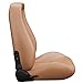VroomAuto 1 Pair of Universal OBS Style Seats Racing Seats with Dual Sliders,Adjustable Bucket Seats, Reclinable Sport Seats for Cars, PVC Leather Seats