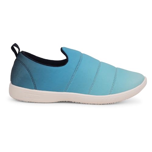 Image of Liberty Force 10 Sage Green Casual Flats for Women - Knit-Mesh Slip-On