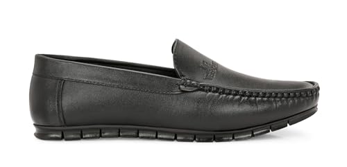 Image of Premium Men's Black Slip-On Loafers | Loafers for Office, Party Premium Casual Loafers | Stylish Loafer | Comfortable Men's Loafers for Walking, Office
