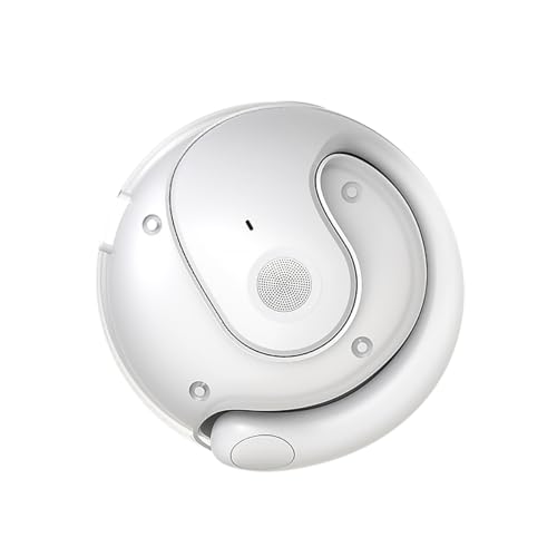 Open Ear Headphones Wireless Bluetooth 5.3 Wireless Sports Earbuds with Earhooks,ENC Call Noise Cancellation Technology IPX5 Waterproof for Sports,Driving,Office,White