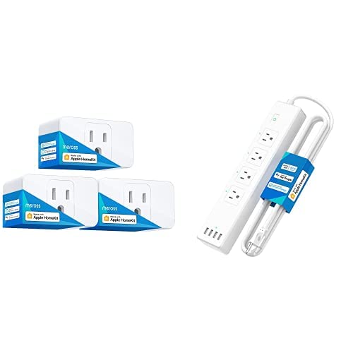 Meross Smart Plug Smart Power Strip Support Apple Homekit, Siri, Alexa & Google Assistant, Smartthings #TOP5