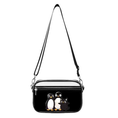 Traitor Penguins Cats Women's Clear Crossbody Purse Bag Transparent Bags Pocket for Concerts Sports Festivals