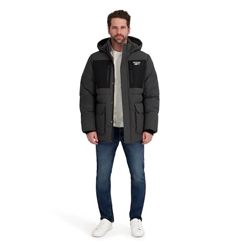 Image of Reebok Men's Puffer Parka Heavyweight Jacket