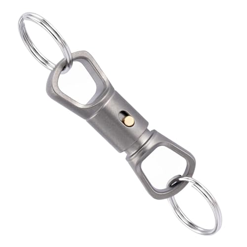 Porte-clés à dégagement rapide compact en matériau robuste de 6,9 x 1,5 cm