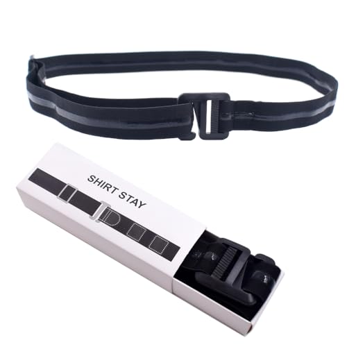 Anti-Slip Anti-Wrinkle Strap for Men Elastic Shirt Stay Belt Comfortable Locking Mechanism for Formal Wear and Casual Outings4