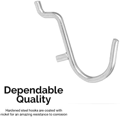 Miniatura 2 de Juego de 50 ganchos organizadores varios para panel perforado Hiltex 53106