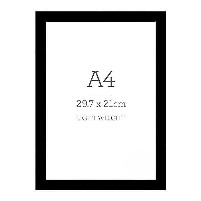 Image of A4 Size Black Wall Photo Frame Design 12