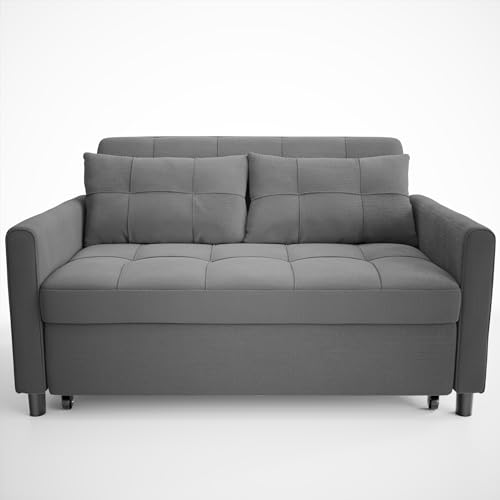Gizoon 3-In-1 Convertible Sofa Bed, 52 Inch 2-Seater Loveseat Sleeper With Pull Out Couch thumb #8