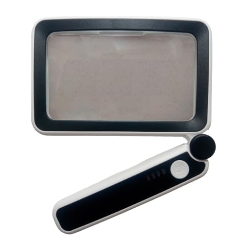 Magnifying Glass, Reading Magnifier with Light, Magnifier for Reading Thread Counting Magnifier, Magnifier with Stand