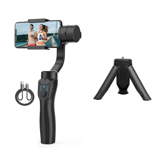 Breeshy soporte para teléfono universal Gimbal 3 ejes portátil F8 estabilizador de grabación de vídeo Smartphone para teléfono móvil