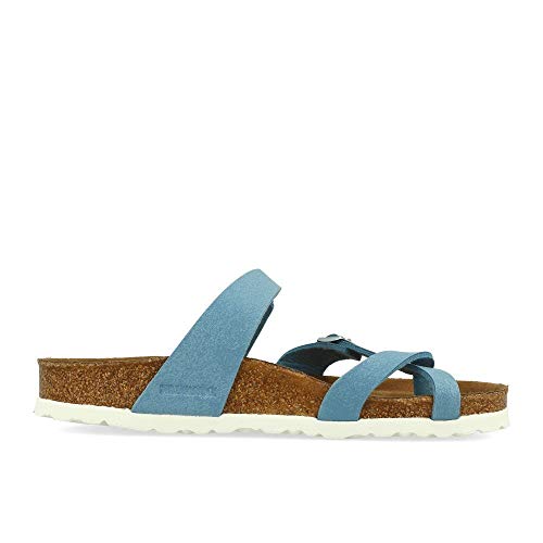 Birkenstock Mayari Brushed Dove Veg, Birkibuc Blu