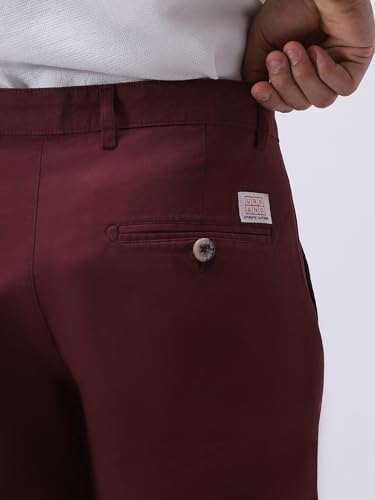 Image of Urbano Fashion Men's Regular Fit Mid Rise Cotton Casual Chinos Trousers Stretch