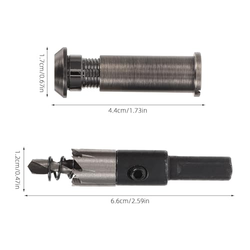 Kit Mirilla de Puerta Gran Angular para Apartamento y Puertas de Madera Cobertura de Privacidad Metálica con Broca de 12mm Instalación Fácil Ajuste Versátil para Seguridad del Hogar Compatible con Grosor de 35-60mm miniatura 2