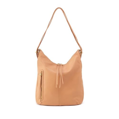 Image of HOBO Merrin Leather Bucket Backpack Convertible to Shoulder Bag for Women