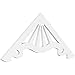 Ekena Millwork GPP048X020X100MAR Marshall Architectural Grade PVC Gable Pediments, 48"W x 20"H x 1"P (10/12) Pitch
