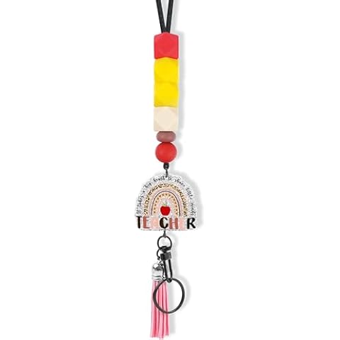 MENIFEND Teacher Lanyard with Glitter Cover